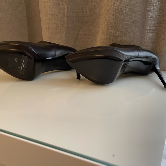 YVES SAINT LAURENT Black Leather Janis 105 Ankle Boots Size 37 - Picture 6 of 14